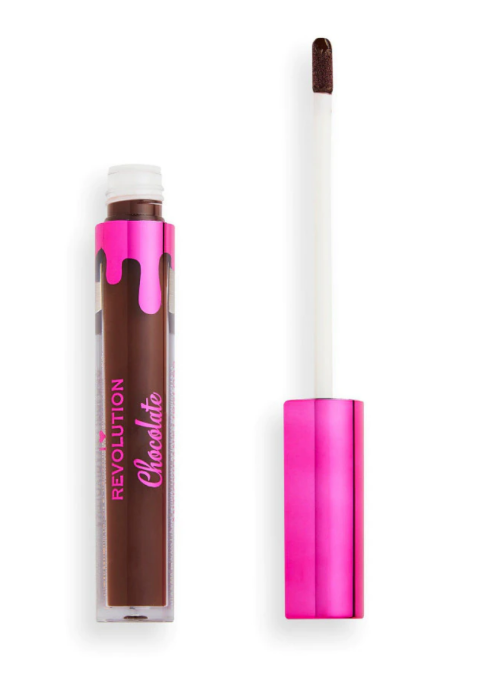 Makeup Revolution I Heart Revolution Chocolate – Lip Gloss for Women, Mocha, 3.20 ml