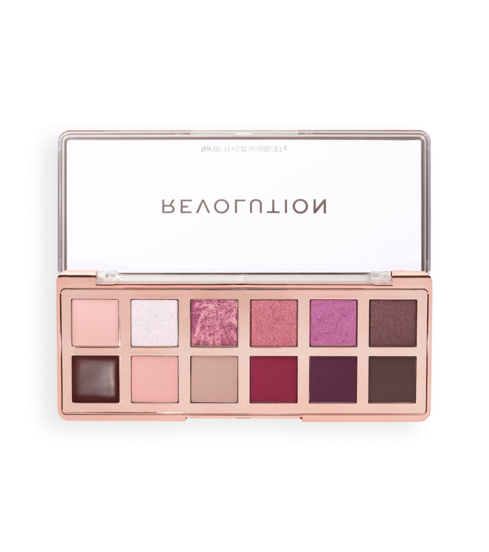 Makeup Revolution Icon Palette – Eyeshadow Palette Unisex, Cherry, 12, 8.4 g