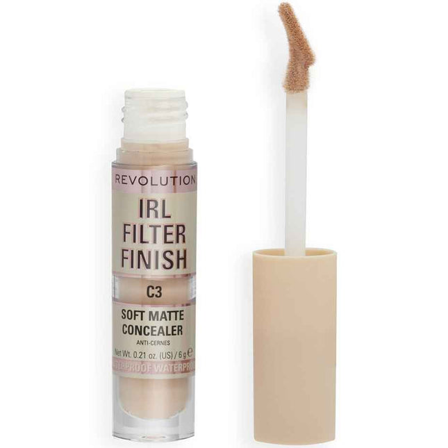 Makeup Revolution IRL Filter Finish Cover Dark Spots – Concealer Stick for Women, C3, 6 g