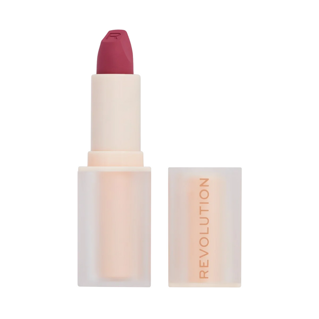 Makeup Revolution Lasting Kiss – Cream Lipstick for Women, Berry Boss, 3.2 g