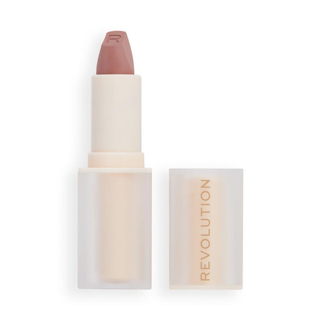 Makeup Revolution Lasting Kiss – Cream Lipstick for Women, Brunch Pink Nude, 3.2 g
