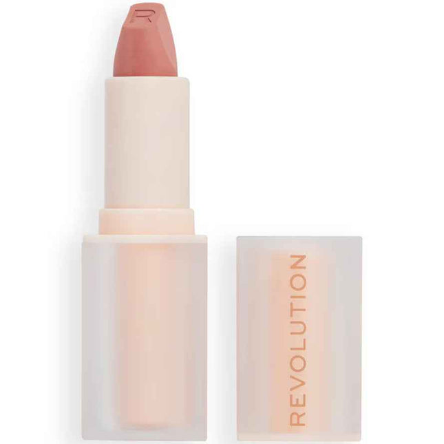 Makeup Revolution Lasting Kiss – Cream Lipstick for Women, Queen Pink, 3.2 g