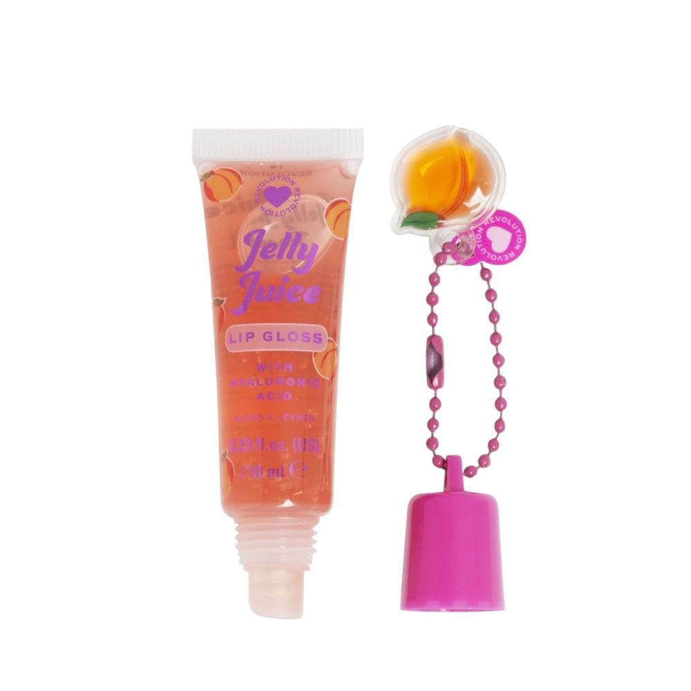 I Heart Revolution Jelly Juice Plumping – Lip Gloss for Women, Peach, 10 ml