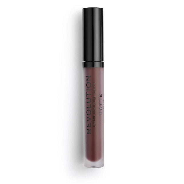 Makeup Revolution Matte Vegan – Liquid Lipstick for Women, 149, Plum, 3 ml