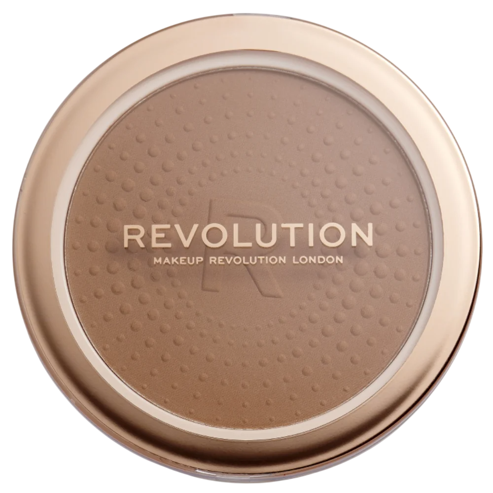 Makeup Revolution Mega Bronzer – Bronzer Compact Powder for Women, 02, Warm, 15 g