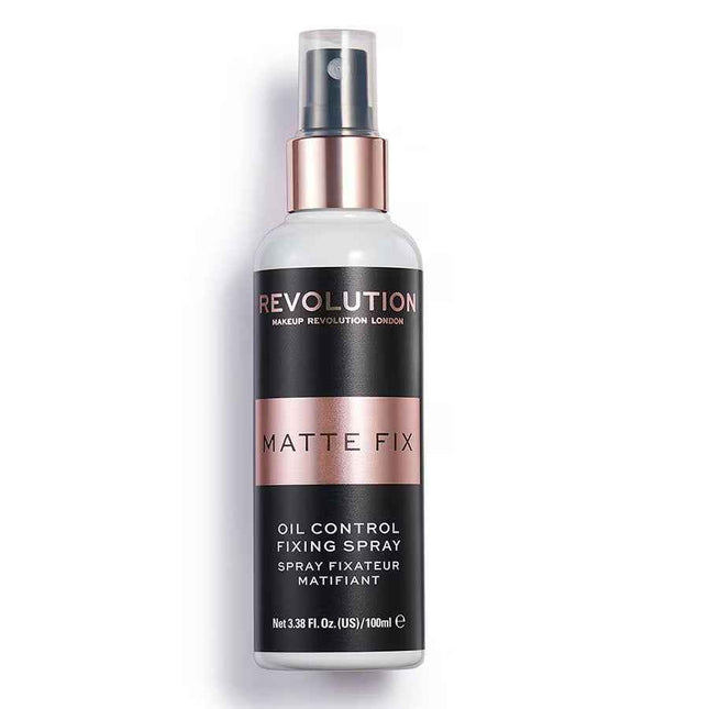 Makeup Revolution Oil Control Mattifying – Makeup Fixer Spray for Women, 100 ml