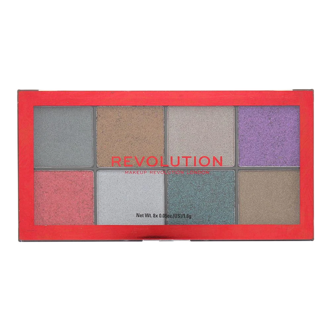 Makeup Revolution Possessed Glitter – Face Palette for Women, 8 Shades, 12.8 g Tester
