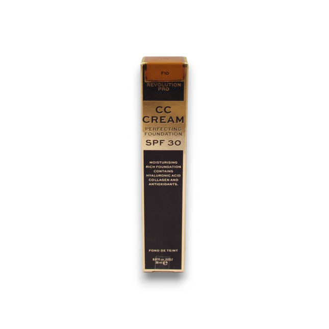 Makeup Revolution Pro CC Perfecting – CC Cream for Women, F10, SPF 30, 26 ml