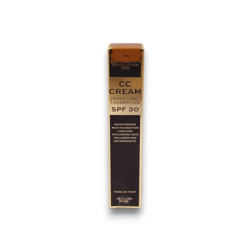 Makeup Revolution Pro CC Perfecting – CC Cream for Women, F10, SPF 30, 26 ml