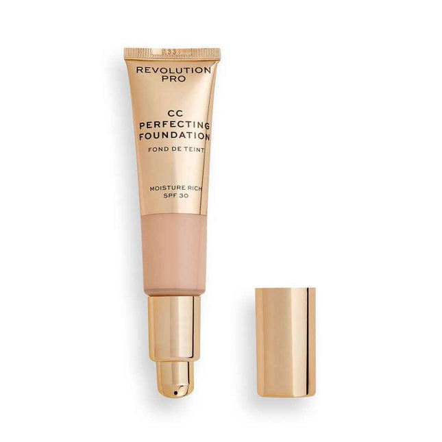 Makeup Revolution Pro CC Perfecting – CC Cream for Women, F3, SPF 30, 26 ml
