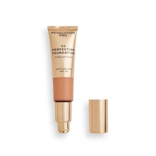 Makeup Revolution Pro CC Perfecting – Cream Foundation for Women, F9, SPF 30, 26 ml