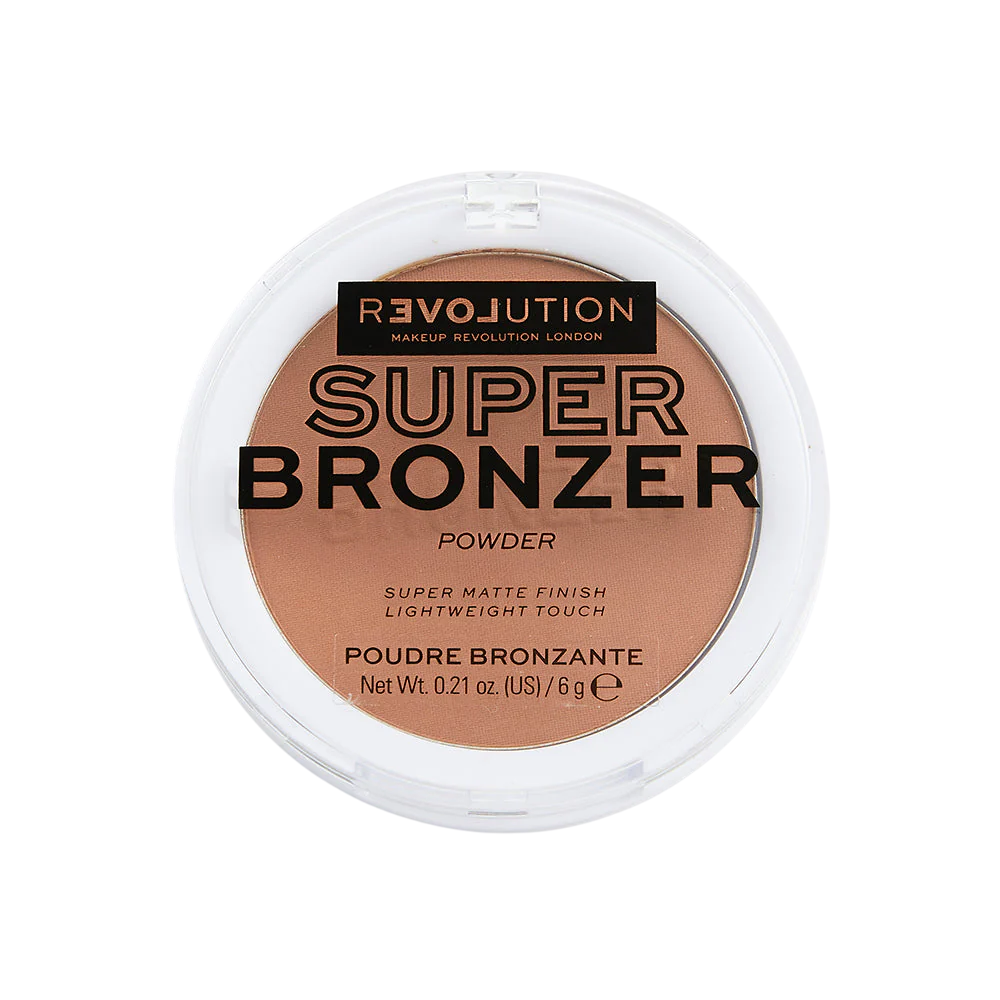 Makeup Revolution Relove Super Matte Finish – Bronzer Compact Powder for Women, Desert, 6 g