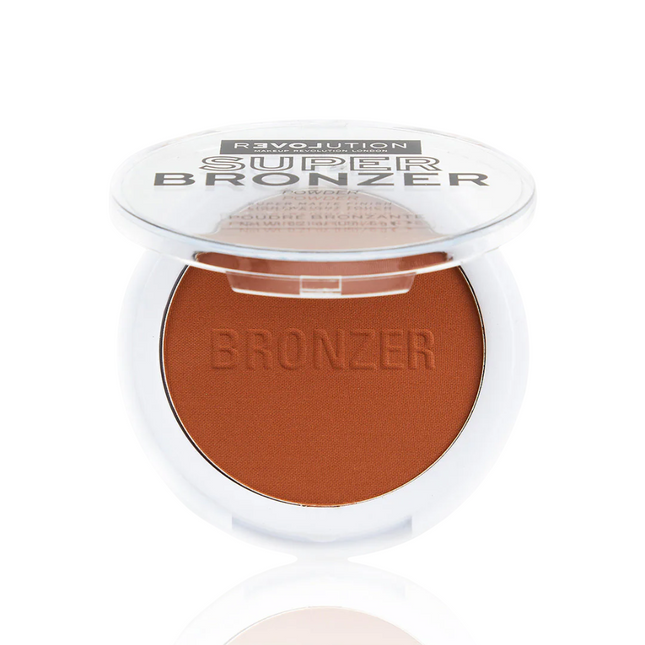 Makeup Revolution Relove Super Matte Finish – Bronzer Compact Powder for Women, Sahara, 6 g