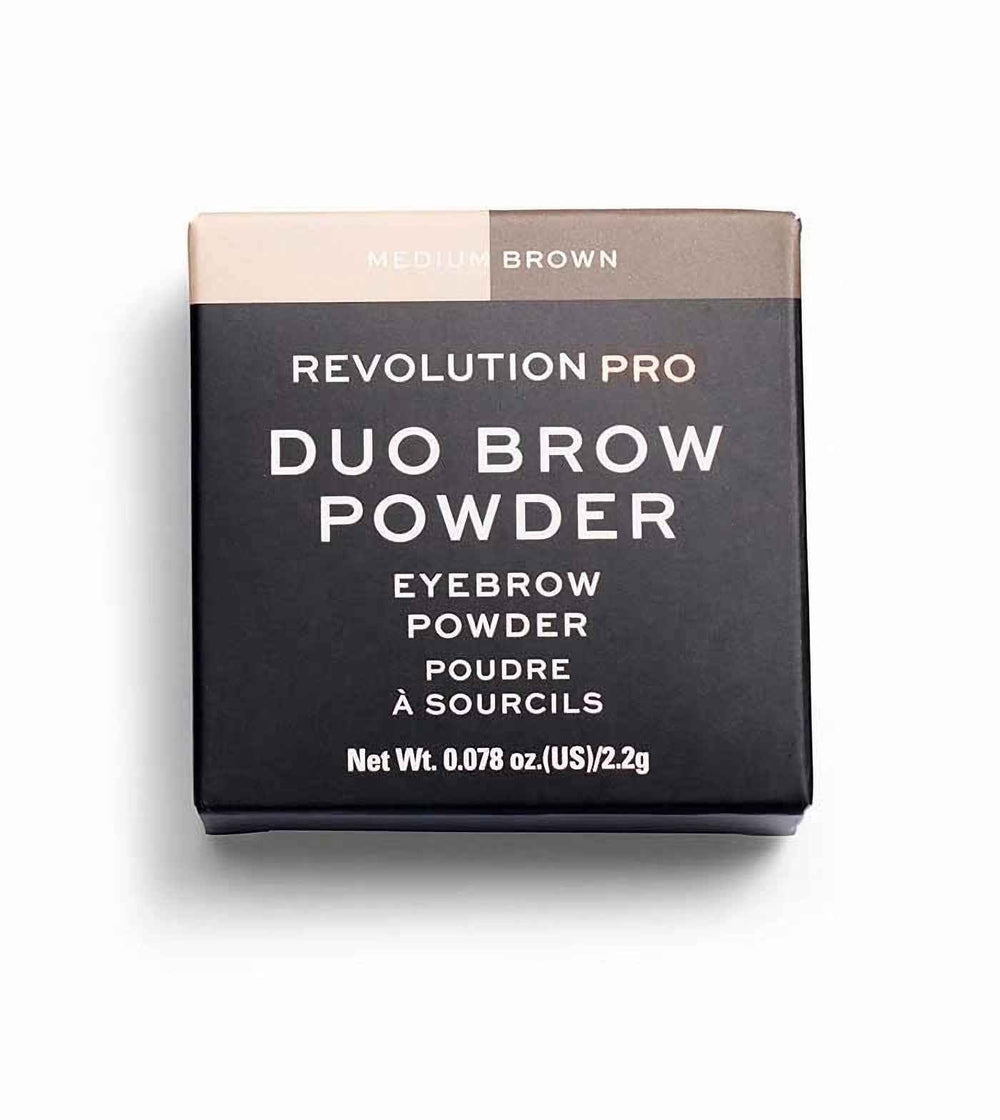 Makeup Revolution REVOLUTION PRO Vegan – Eyebrow Powder for Women, Medium Brown, 2.2 g