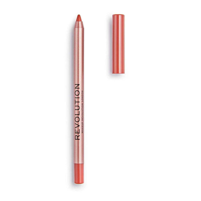 Makeup Revolution Satin Kiss – Lip Liner for Women, Deep Nude, 1 g