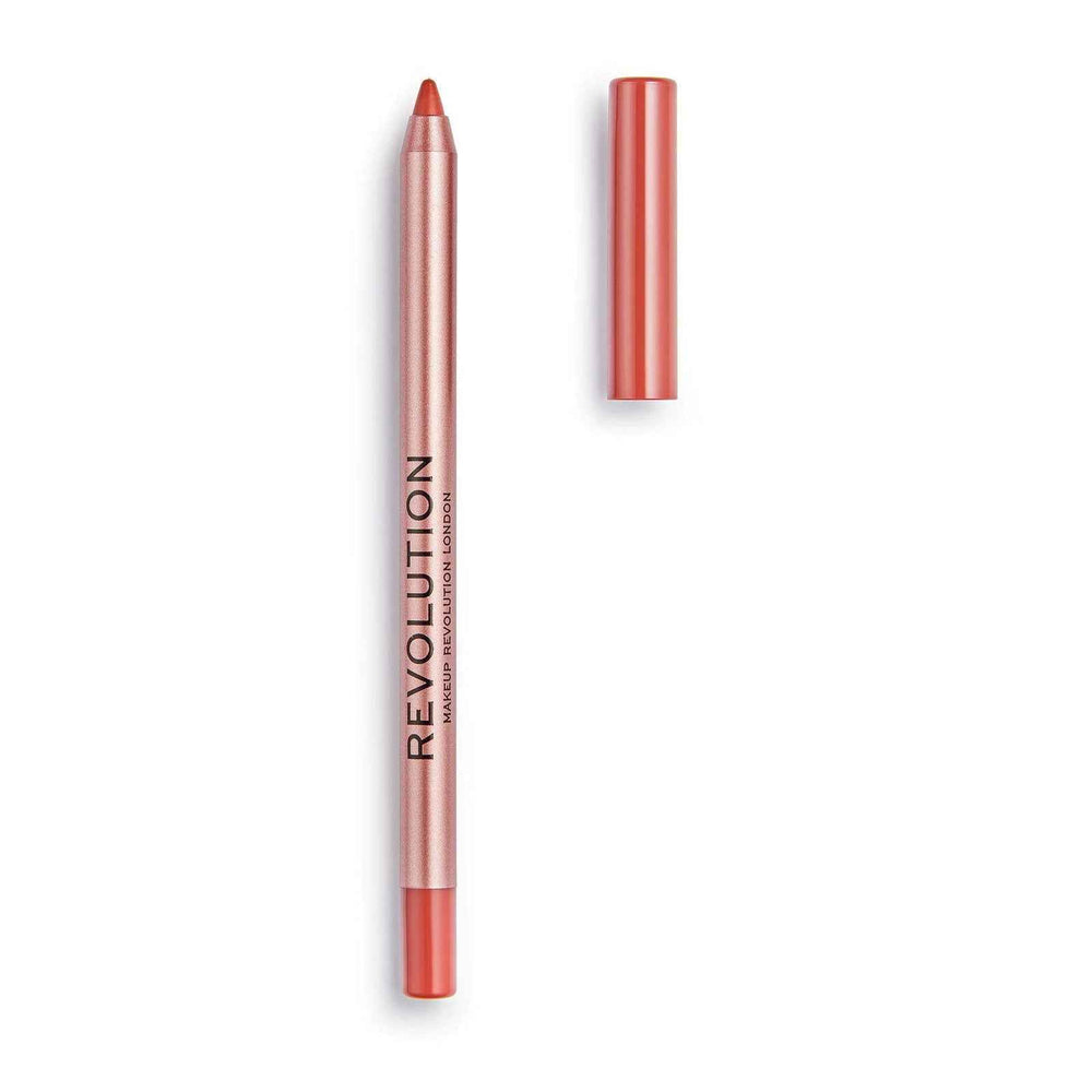 Makeup Revolution Satin Kiss – Lip Liner for Women, Deep Nude, 1 g