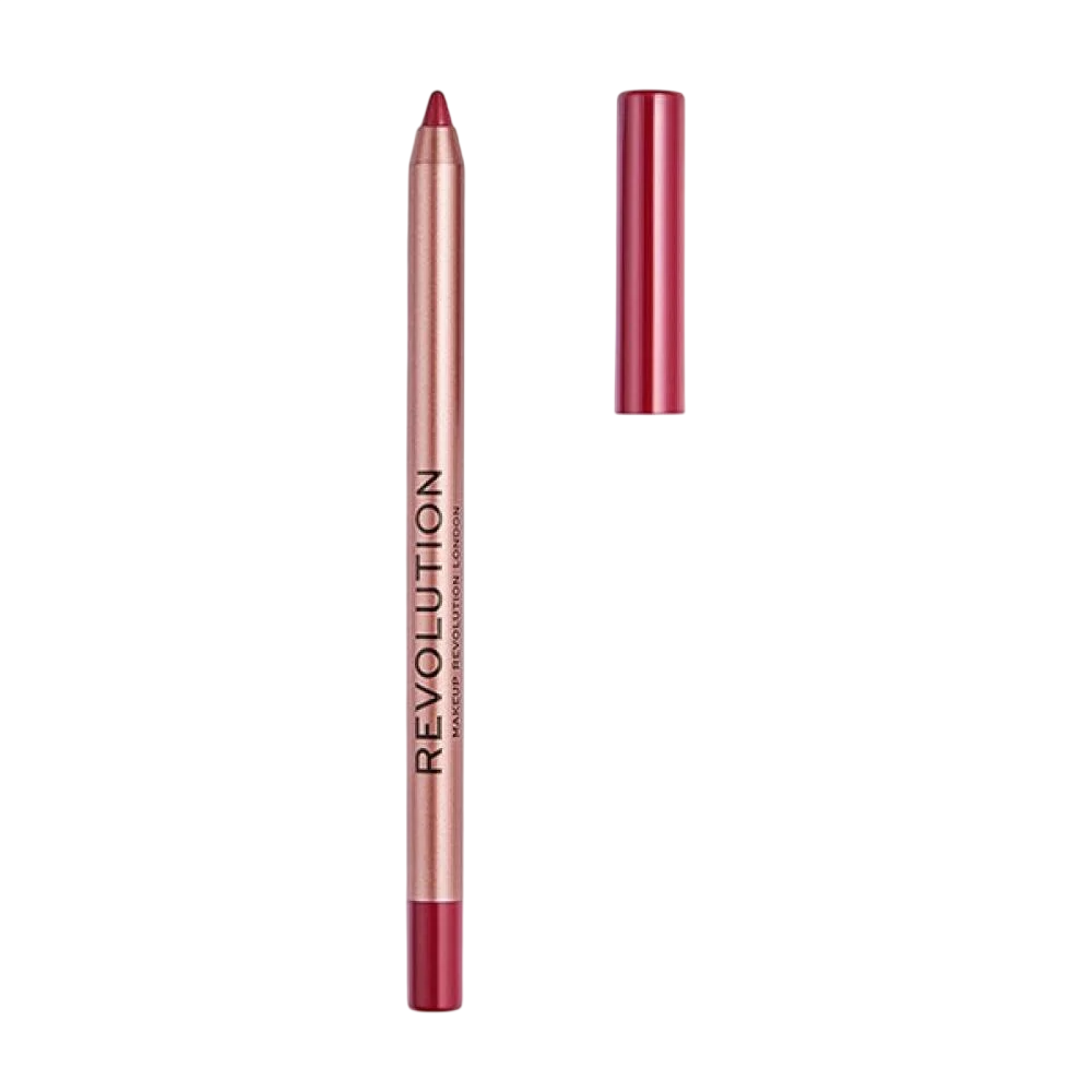 Makeup Revolution Satin Kiss – Lip Liner for Women, Rose, 1 g