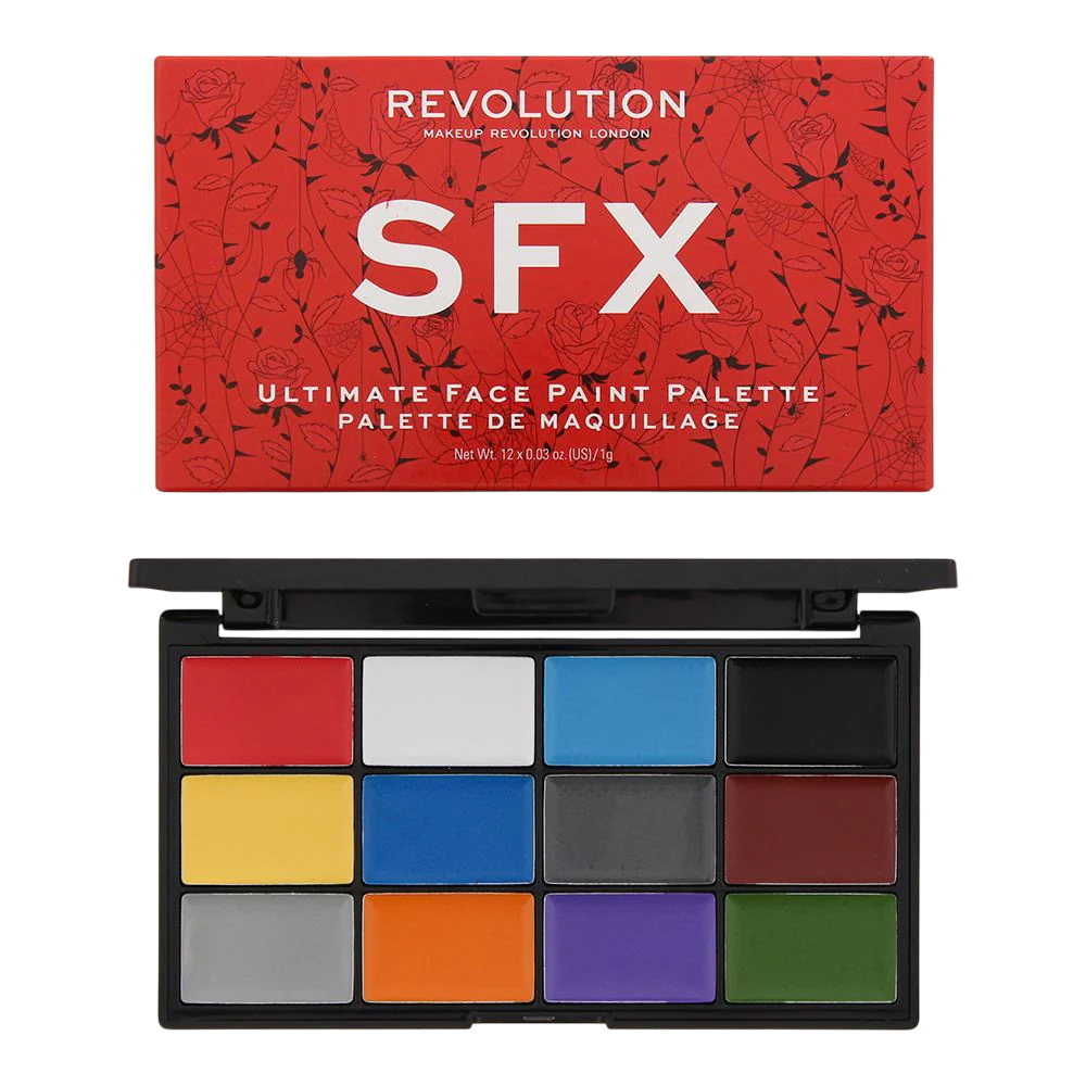 Makeup Revolution Sfx – Face Palette for Women, 12 Shades, 12 g