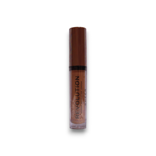 Makeup Revolution Sheer Brillant Vegan – Lip Gloss for Women, 119, Hustle, 3.5 ml