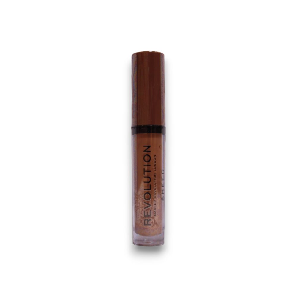 Makeup Revolution Sheer Brillant Vegan – Lip Gloss for Women, 119, Hustle, 3.5 ml