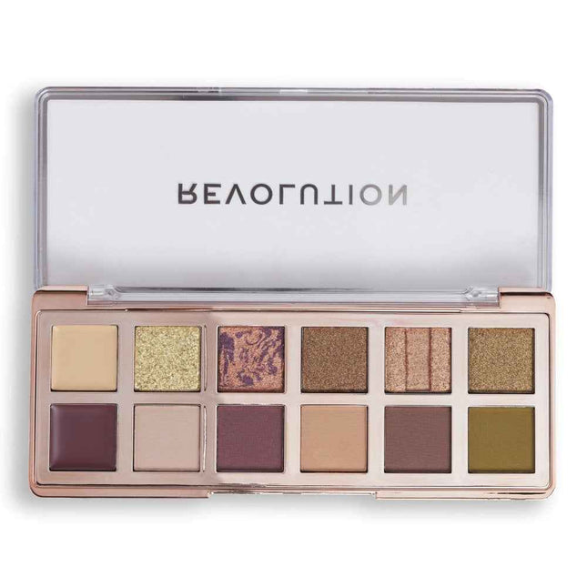 Makeup Revolution The Eternal Icon Green – Eyeshadow Palette for Women, 12 Shades, 8 g
