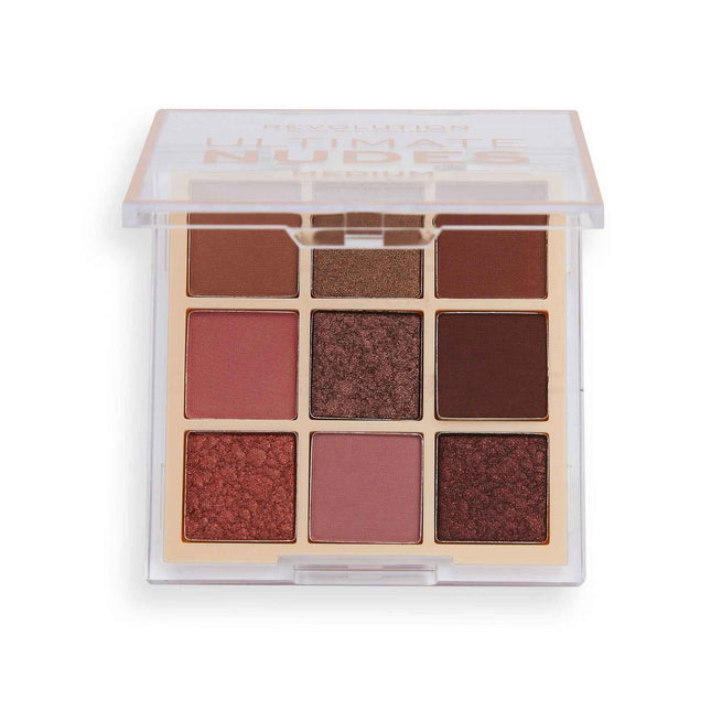 Makeup Revolution Ultimate Nudes – Eyeshadow Palette for Women, Medium, 8.1 g