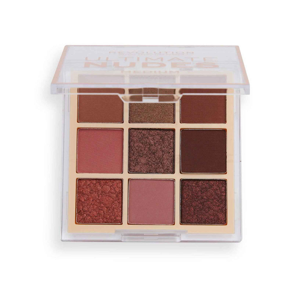 Makeup Revolution Ultimate Nudes – Eyeshadow Palette for Women, Medium, 8.1 g