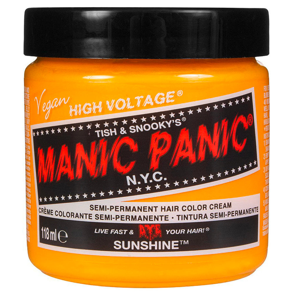 Manic Panic Classic High Voltage Sunshine – Semi-Permanent Hair Dye for Women, Yellow, 118 ml