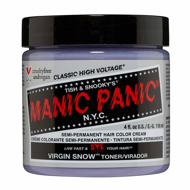 Manic Panic Classic High Voltage Virgin Snow – Semi-Permanent Hair Dye for Women, Virgin Snow, 118 ml