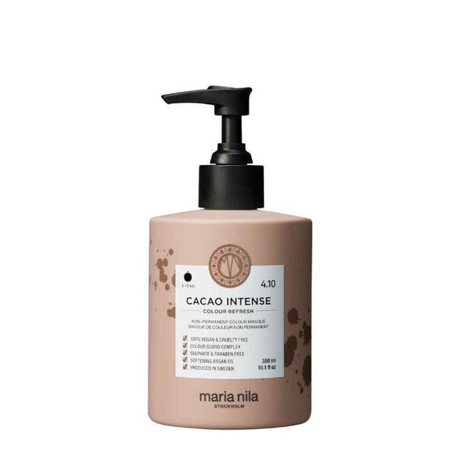 Maria Nila Colour Refresh Vegan – Hair Colouring Cream Mask for Women, For Color Refreshing, 4.10 Cacao Intense, 300 ml