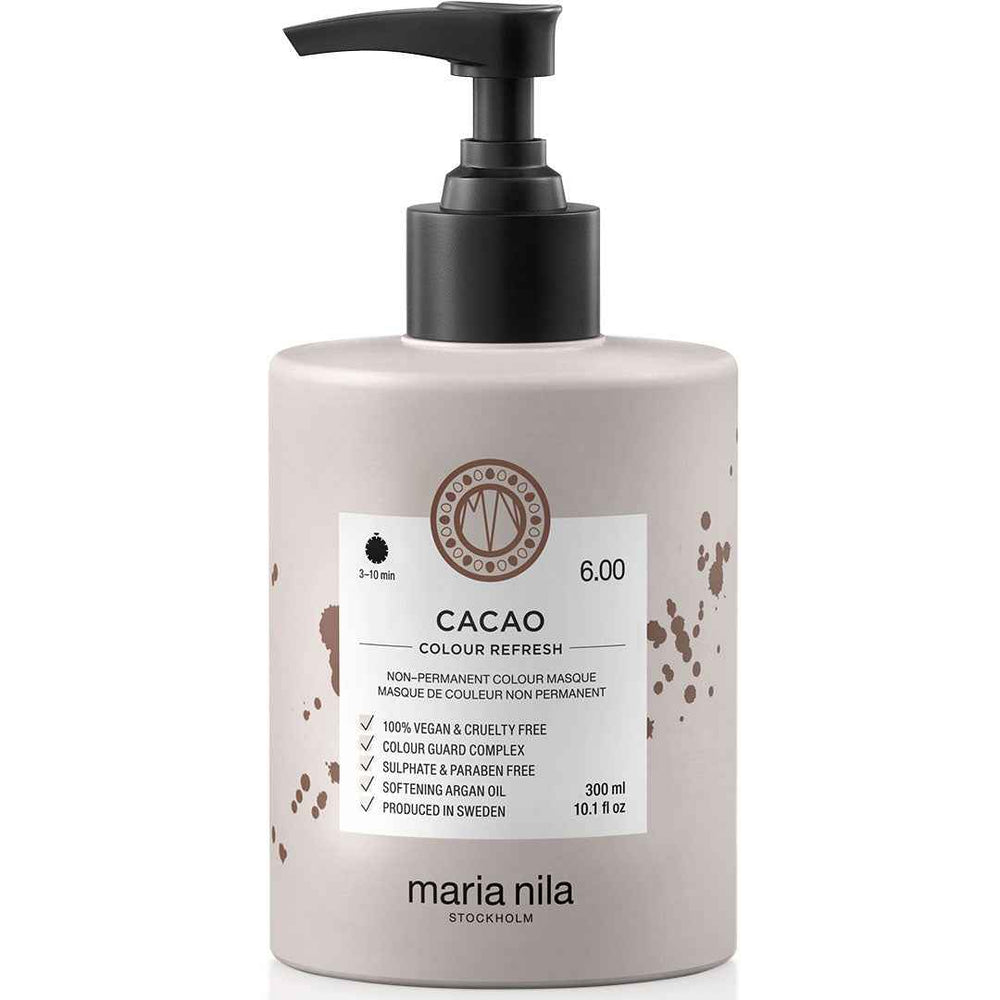 Maria Nila Colour Refresh Vegan – Hair Colouring Cream Mask for Women, For Color Refreshing, 6.00 Cacao, 300 ml