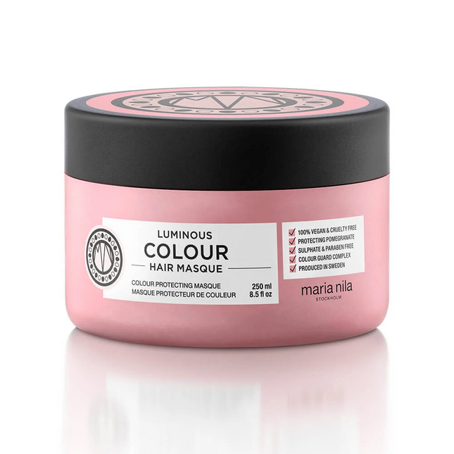 Maria Nila Luminous Colour Cruelty Free – Hair Treatment Cream Mask for Women, For Colour Protection, 250 ml
