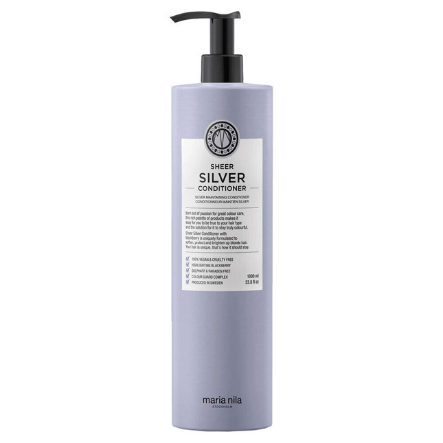 Maria Nila Sheer Silver Paraben-Free – Hair Conditioner for Women, Moisturizing, 1000 ml