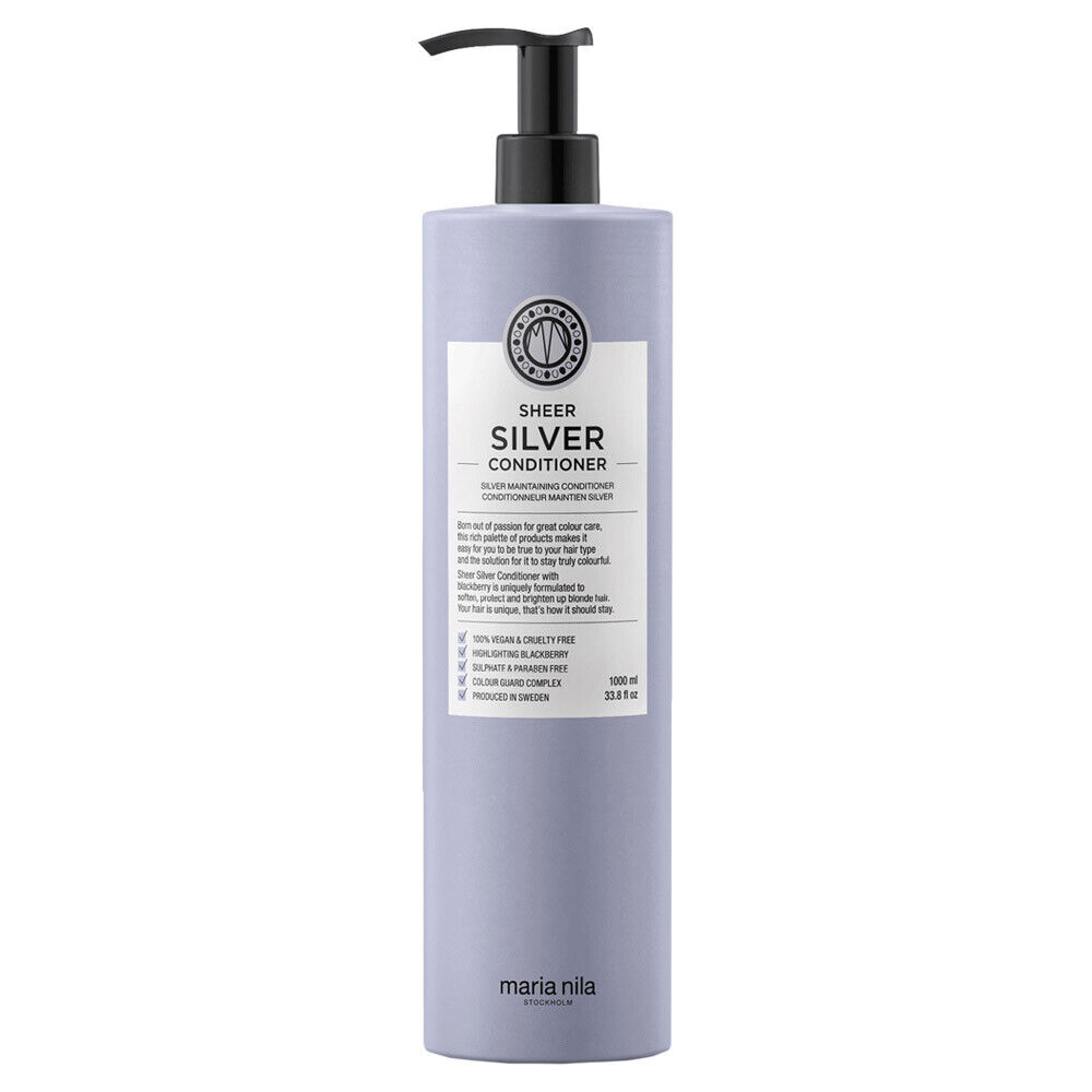 Maria Nila Sheer Silver Paraben-Free – Hair Conditioner for Women, Moisturizing, 1000 ml