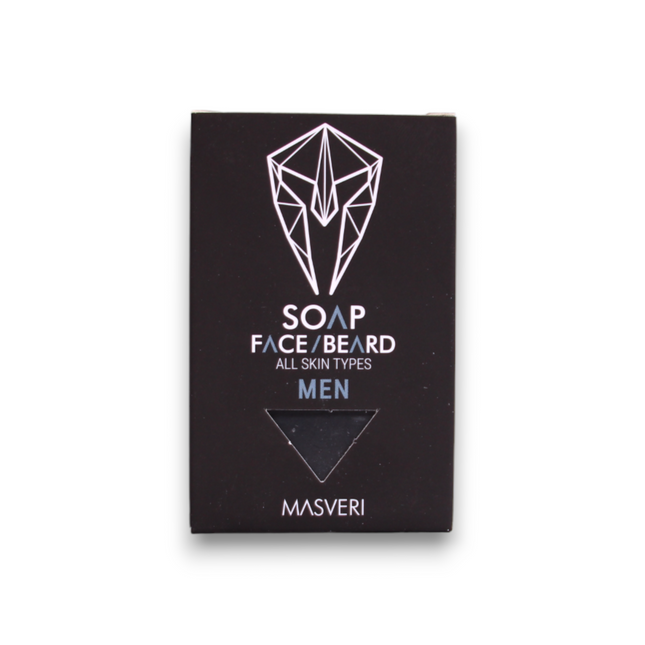 Masveri Paraben-Free – Grooming Soap Bar for Men, For Cleansing, Face & Beard, g 100