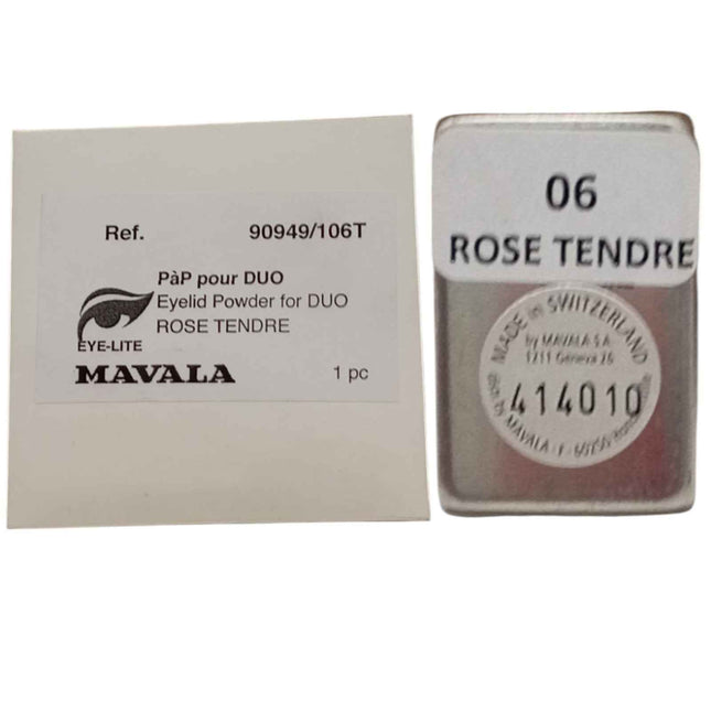 Mavala Duo Satin – Eyeshadow Powder for Women, Rose Tendre, x, 1.2 g Tester