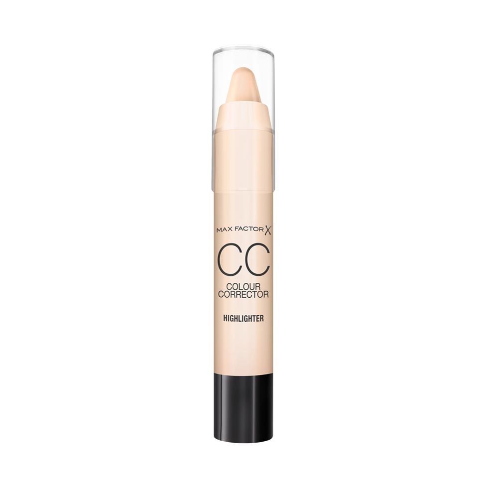 Max Factor CC Corrector & Brightener – Highlighter Stick for Women, 3 g