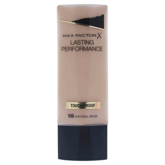 Max Factor Lasting Performance – Liquid Foundation for Women, 106, Natural Beige, 35 ml