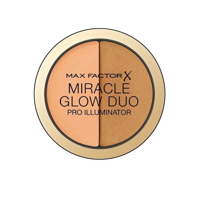 Max Factor Miracle Glow Duo Illuminating – Highlighter Powder for Women, 30, Deep, 11 g