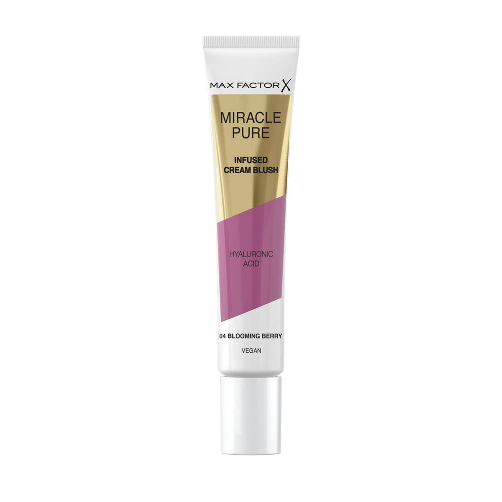 Max Factor Miracle Pure Hydrating – Cream Blush for Women, 04, Blooming Berry, 15 ml