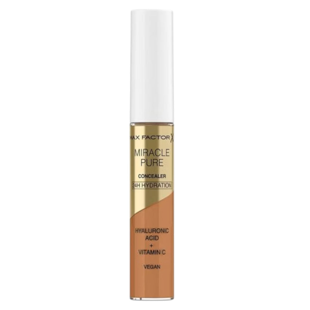 Max Factor Miracle Pure Vegan Hydrating – Liquid Concealer for Women, 7, 07, 7.8 ml