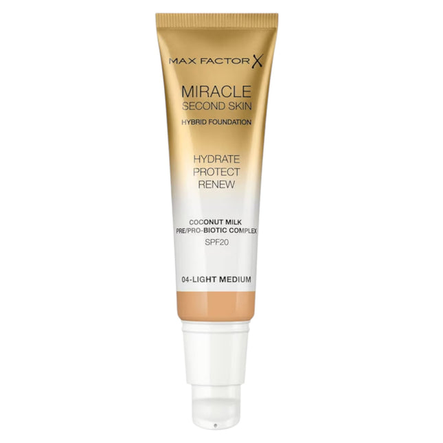 Max Factor Miracle Touch Radiant – Compact Foundation for Women, 04, Light Medium, SPF20, 30 ml