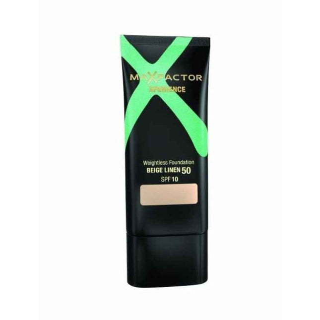 Max Factor Xperience – Liquid Foundation for Women, 50, Beige Linen, SPF 10, 30 ml