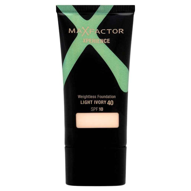 Max Factor Xperience – Liquid Foundation for Women, 40, Light Ivory, SPF 10, 30 ml