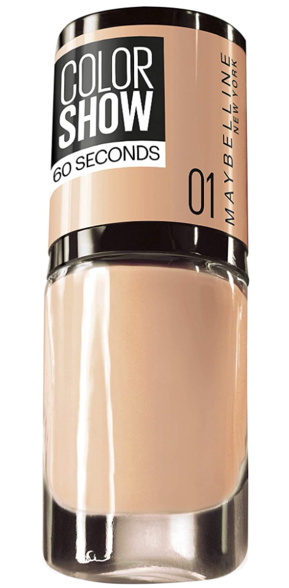 Maybelline Color Show 60 Seconds – Nail Polish for Women, Nr. 1, Go Bare, 7 ml