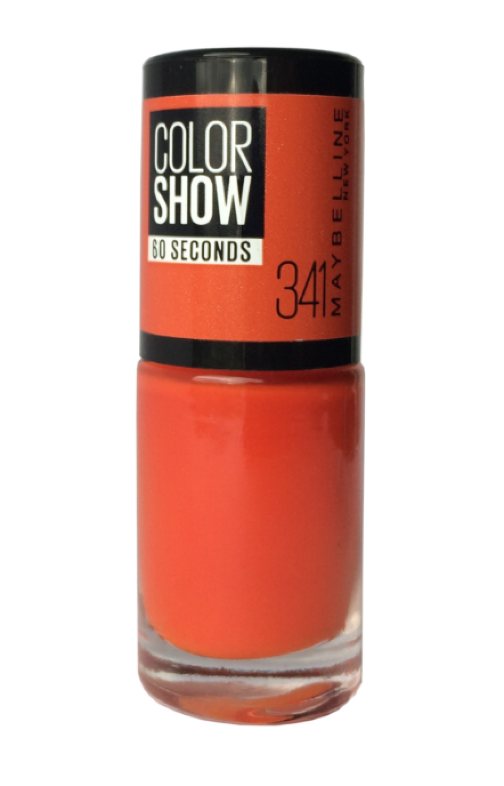 Maybelline Color Show 60 Seconds – Nail Polish for Women, Nr. 341, Orange Attach, 7 ml