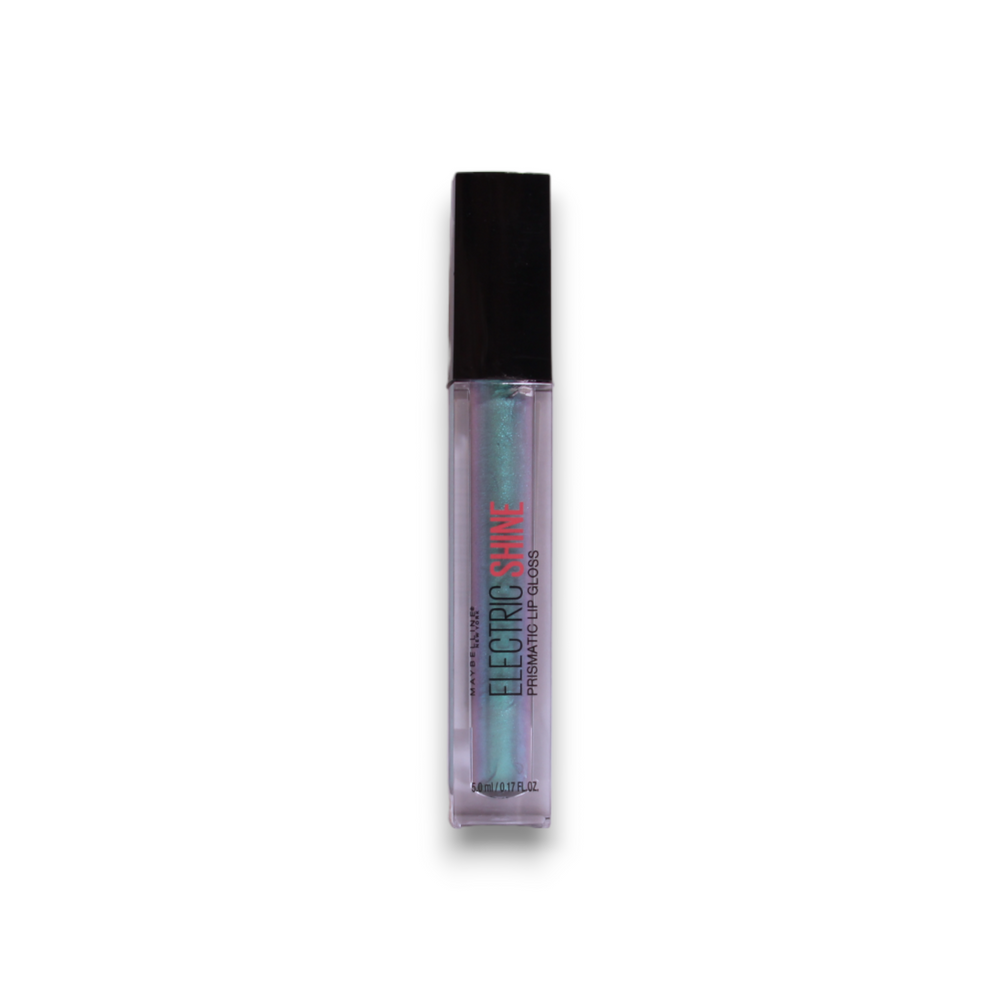 Maybelline Electrio Shine Prismatic – Lip Gloss for Women, 165, Electric Blue, 5 ml