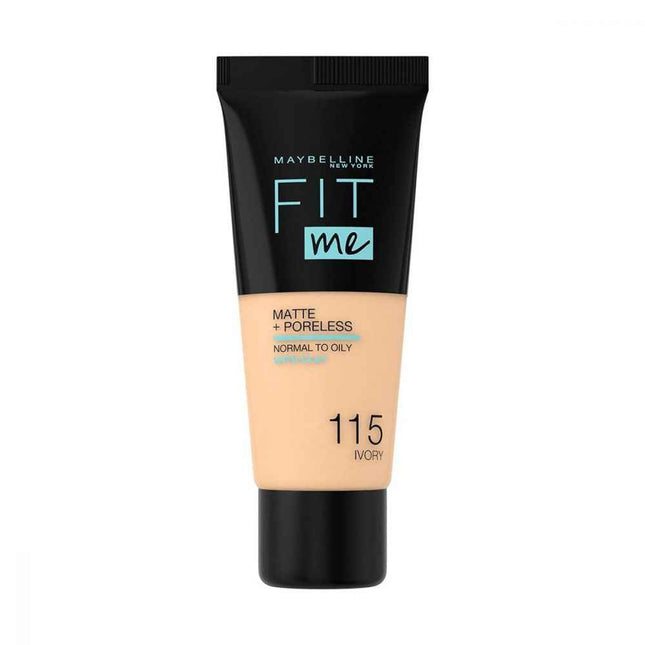 Maybelline Fit Me Matte + Poreless – Liquid Foundation for Women, 150, Ivory, 30 ml