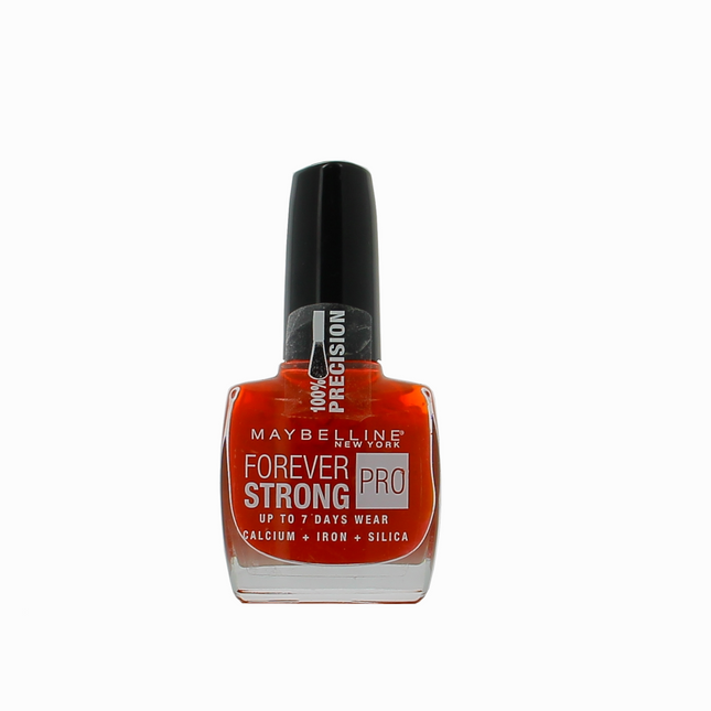 Maybelline Forever Strong Super Stay 7 Days – Nail Polish for Women, 505, Red, 10 ml