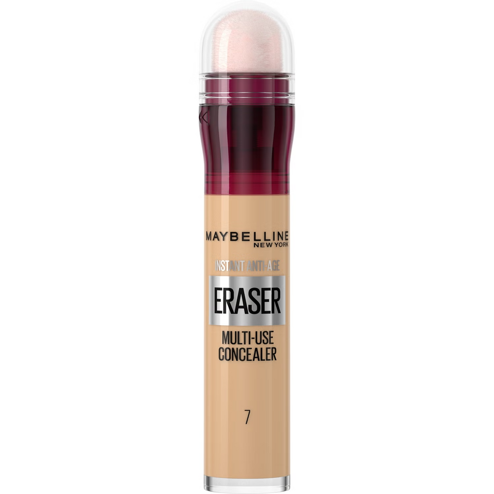 Maybelline Instant Anti Age Eraser Correcting – Under-Eye Concealer Pen for Women, 07, Sand, 6.8 ml